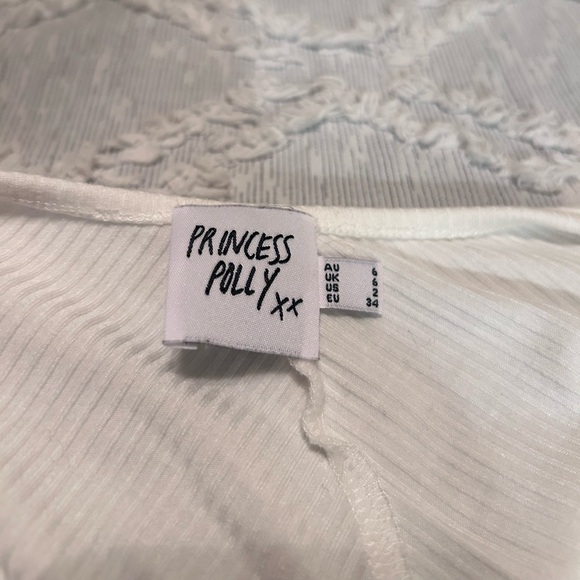 Princess Polly - Long Sleeve Bolero Top - White - Picture 4 of 6